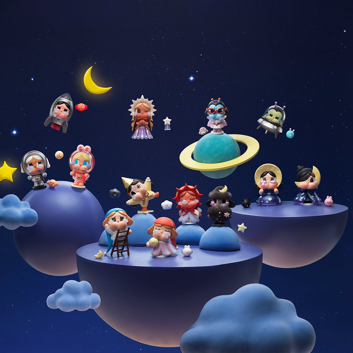 正規品　CRYBABY CRYING TO THE MOON シリーズ 8つ CRYBABY CRYING TO THE MOON シリーズ - POP MART (Japan)