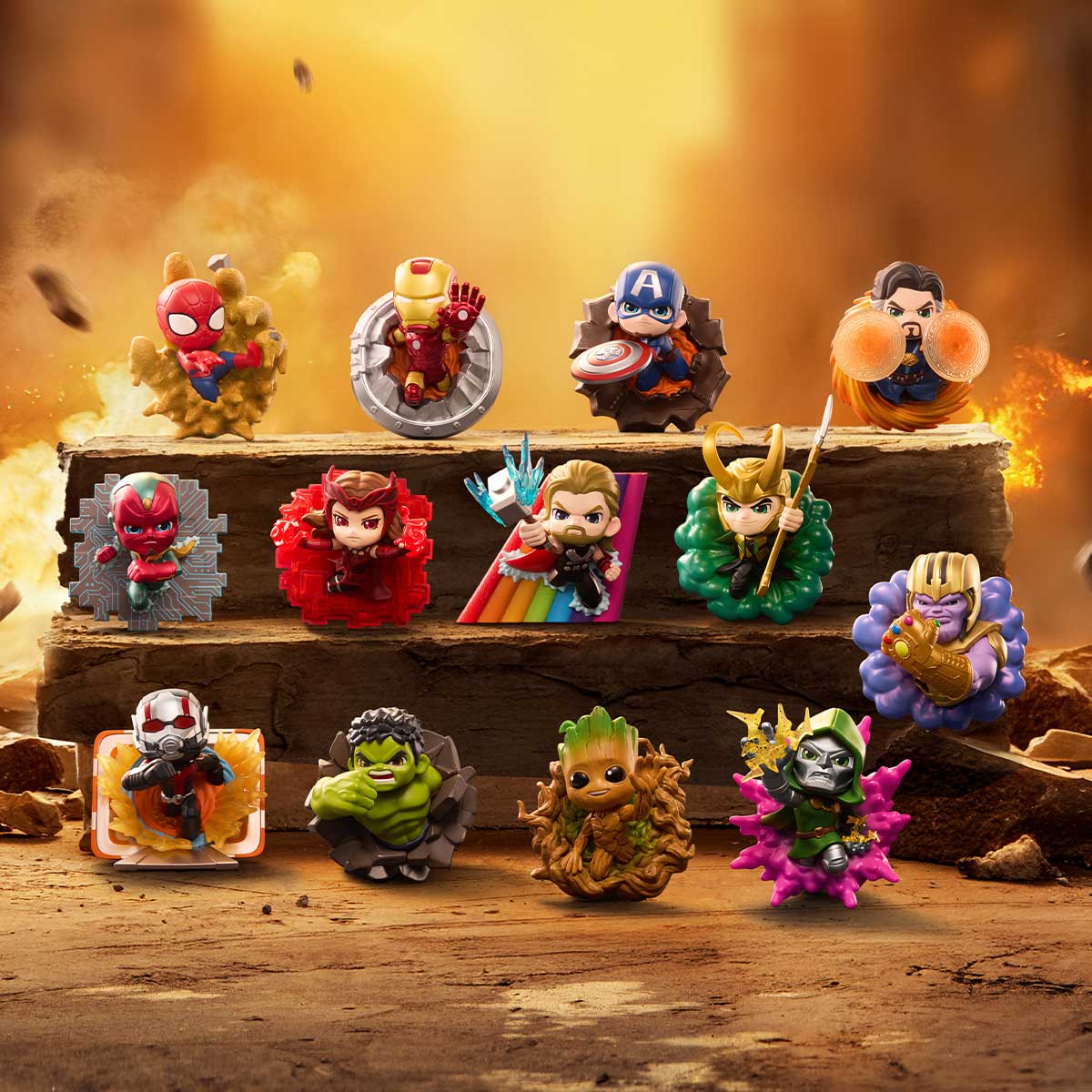 こ*う様 ポップマート marvel コンプリートセット(シークレット除く) トレーディングフィギュア】POPMART Marvel Infinity Saga シリーズ