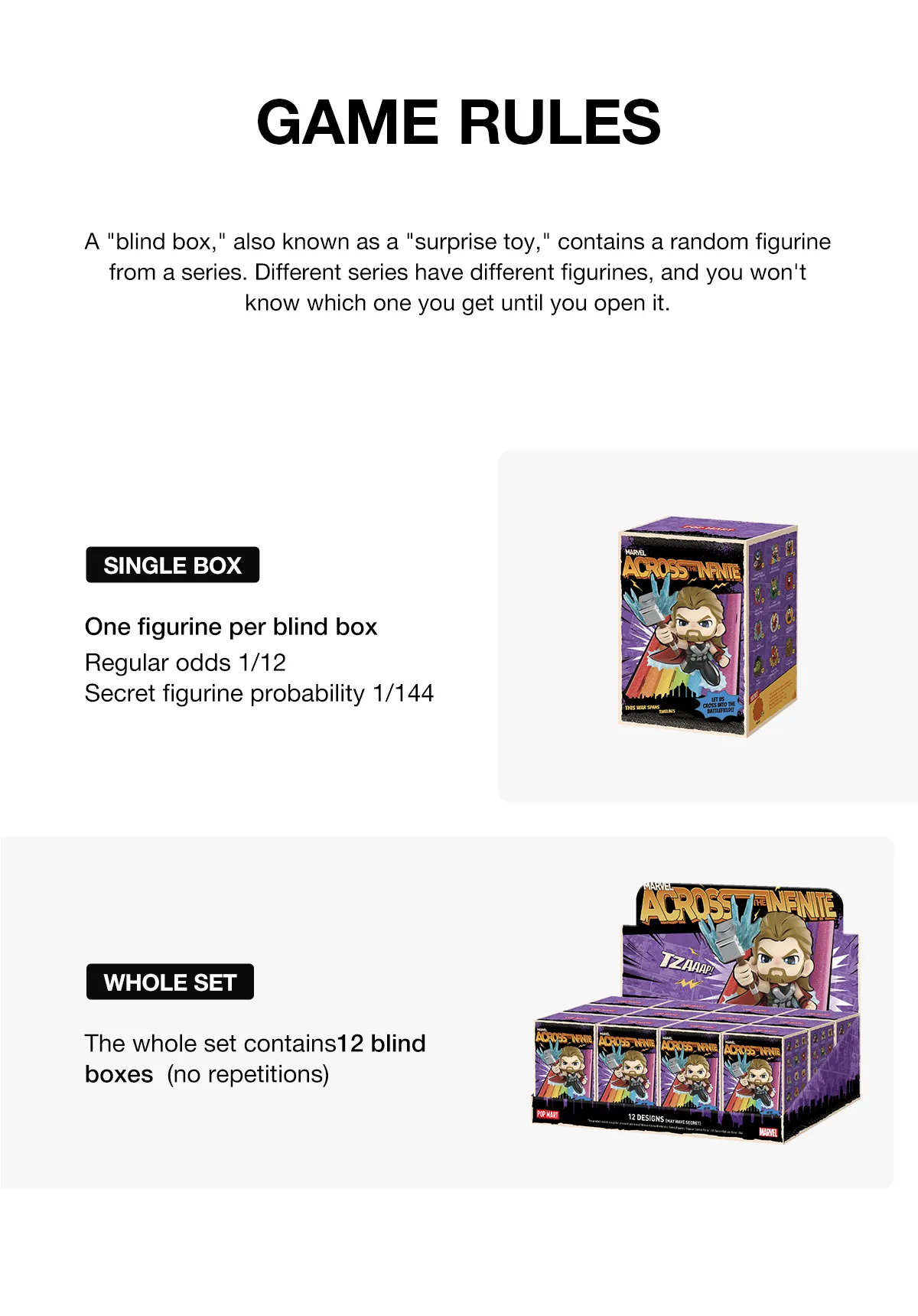Marvel Across the Infinite Series Figures - POP MART (Japan)
