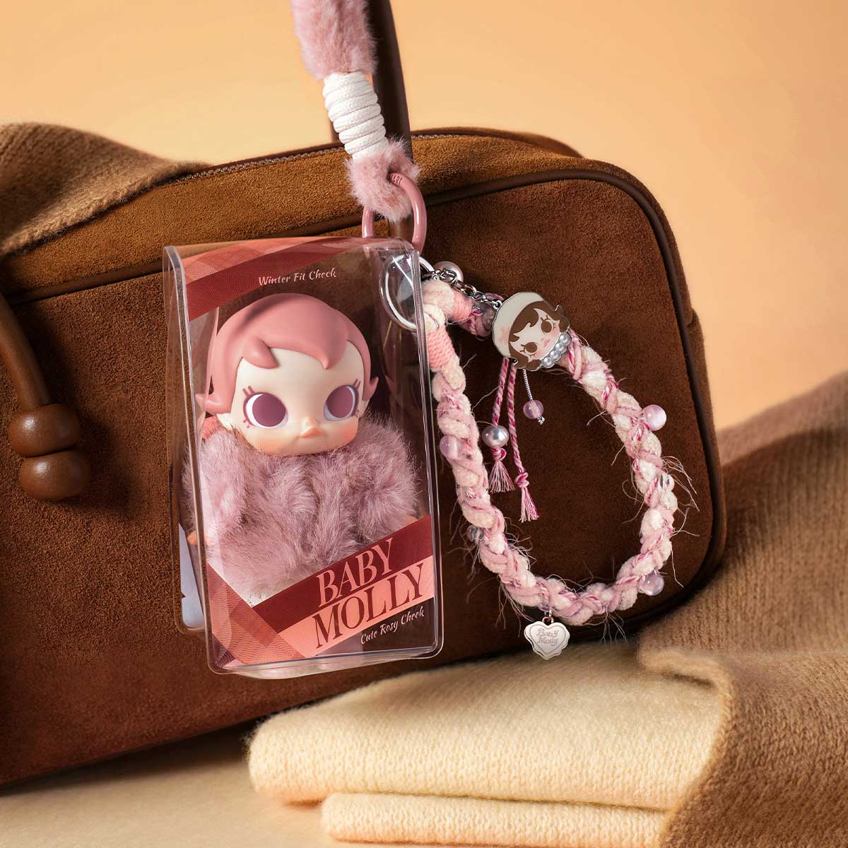 新品❣️BabyMollyWinterFit Checkペンダントアソートボックス Baby Molly Winter Fit Check Series-Vinyl Plush Pendant Blind Box