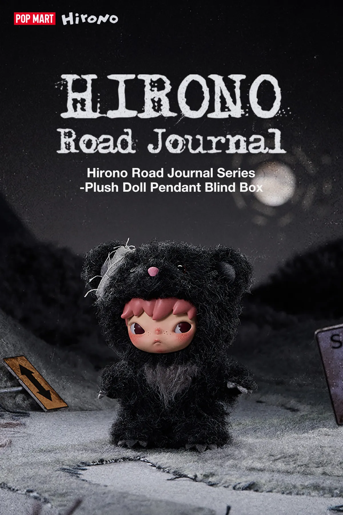 Hirono Road Journal Series-Plush Doll Pendant Blind Box - POP MART 