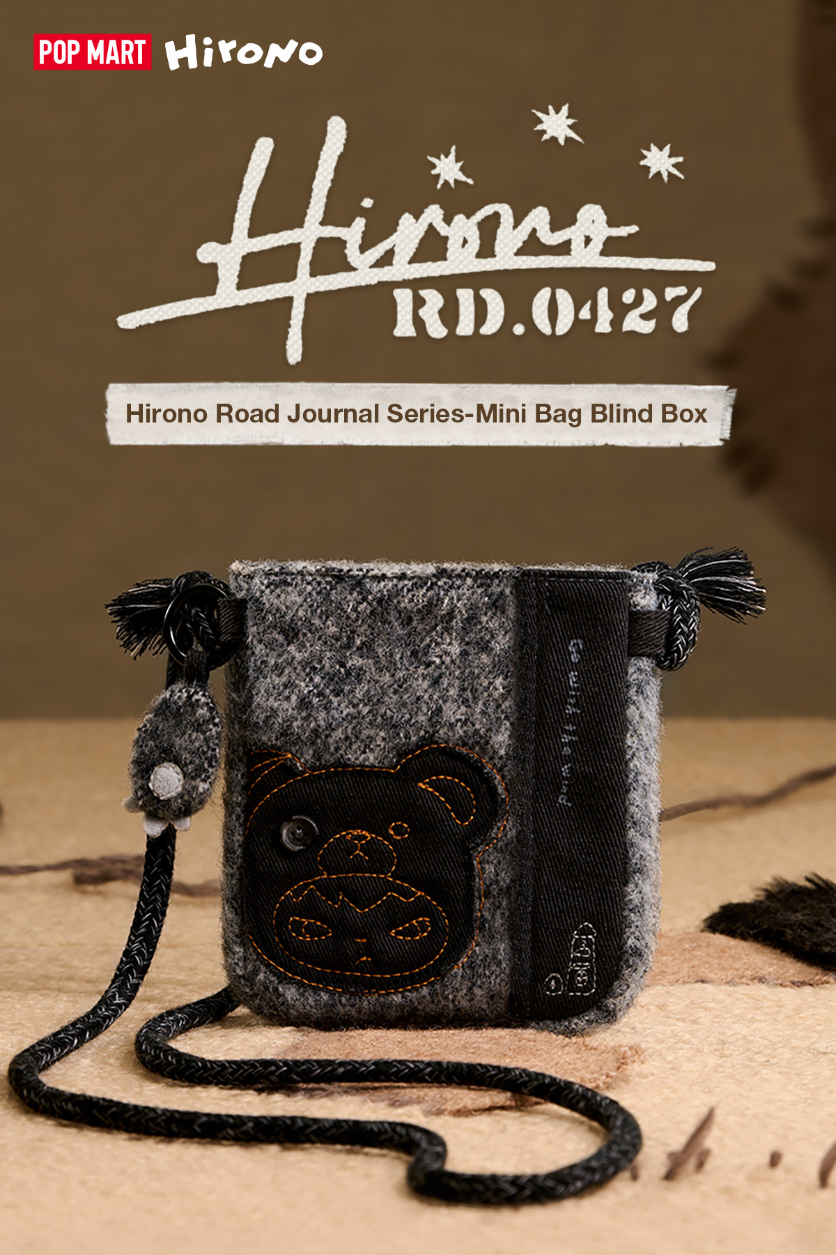 Hirono Road Journal シリーズ　ぬいぐるみ＆ミニバッグ Hirono Road Journal Series-Mini Bag Blind Box - POP MART (Austria)