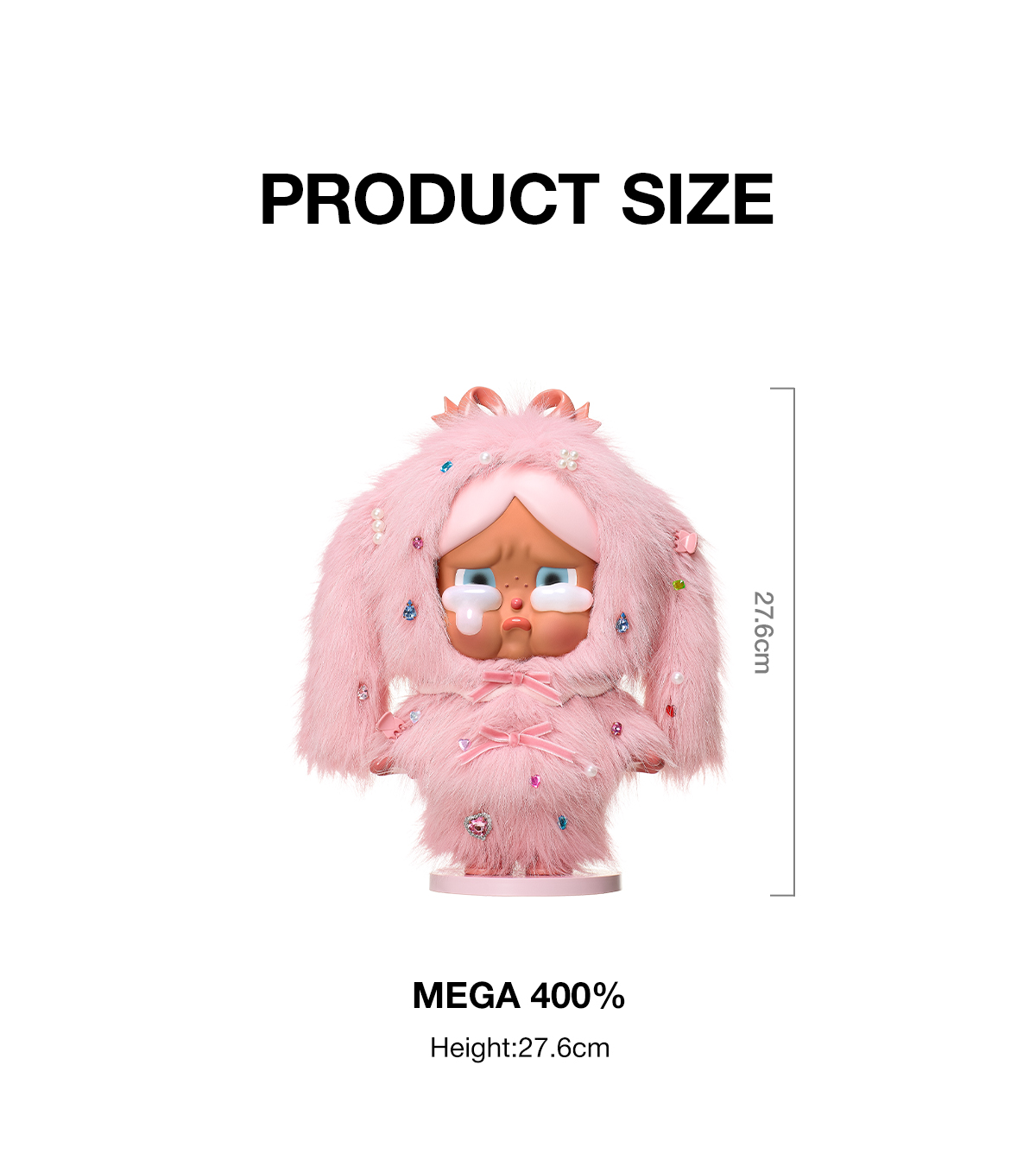 MEGA CRYBABY 400% Crying in Pink - POP MART (Switzerland)