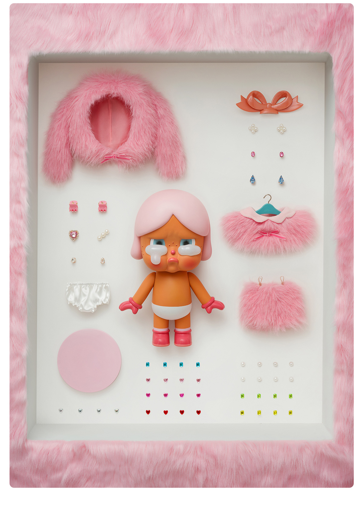 MEGA CRYBABY 400% Crying in Pink - POP MART (Japan)