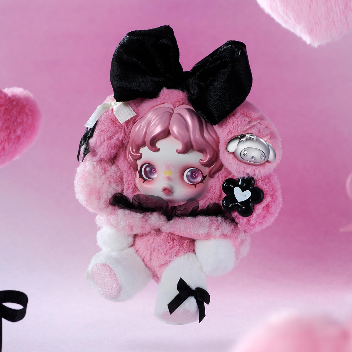 SKULLPANDA × MY MELODY ぬいぐるみペンダント SKULLPANDA × MY MELODY ぬいぐるみペンダント - POP MART (Japan)
