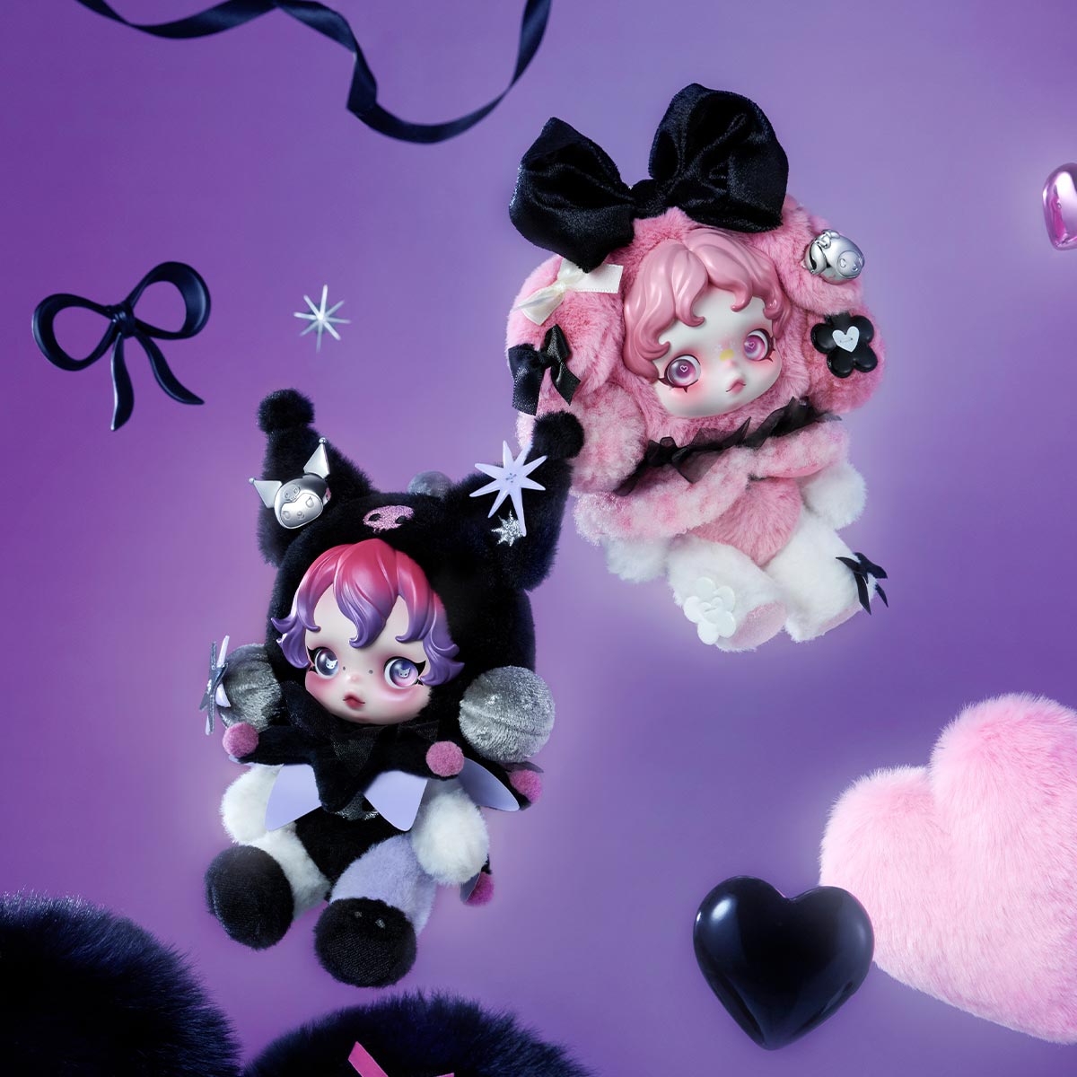 SKULLPANDA × KUROMI Plush - POP MART (Belgium)