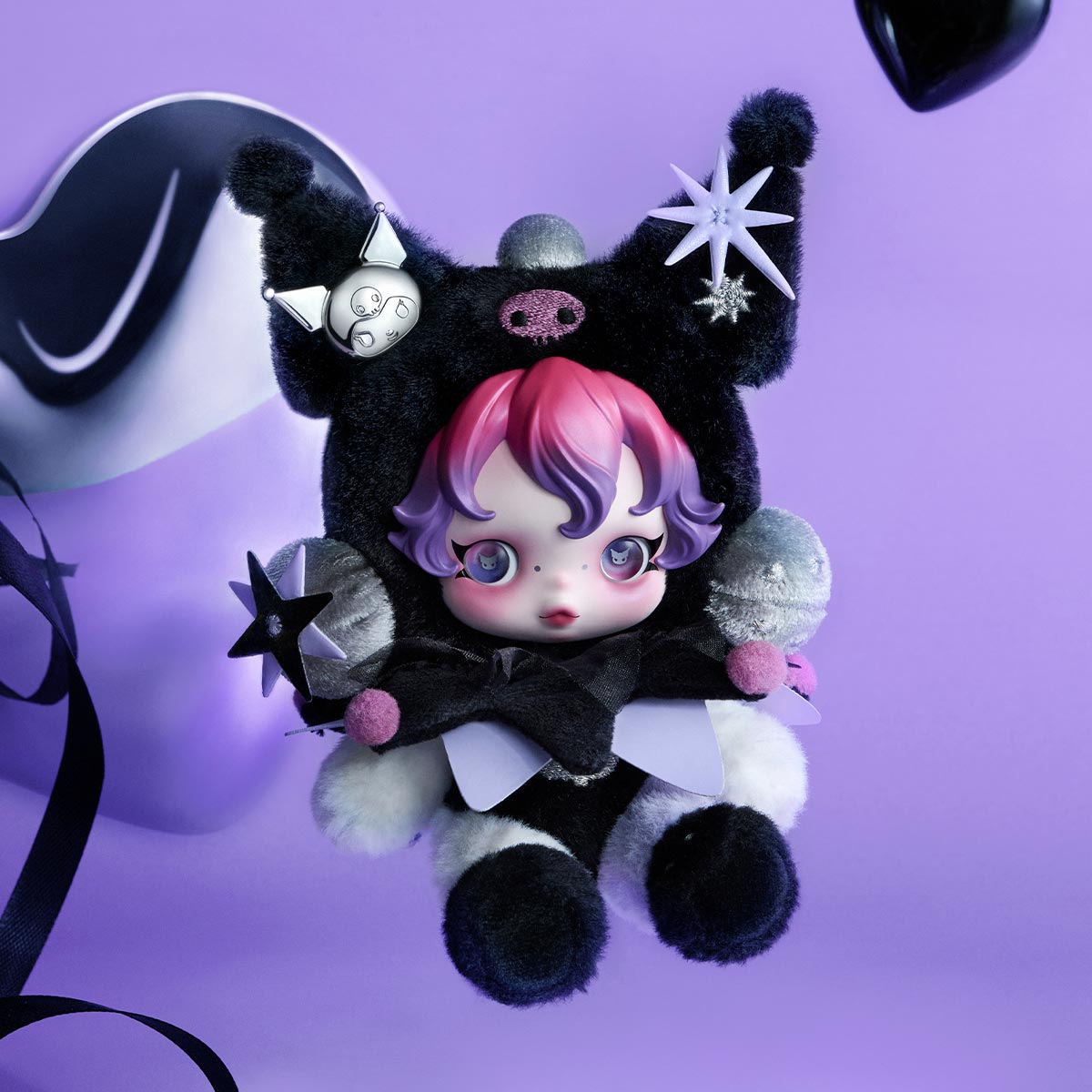 SKULLPANDA × KUROMI Plush - POP MART (Belgium)