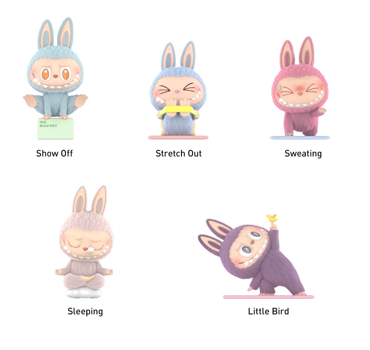 THE MONSTERS Lazy Yoga Series Figures - POP MART (Japan)
