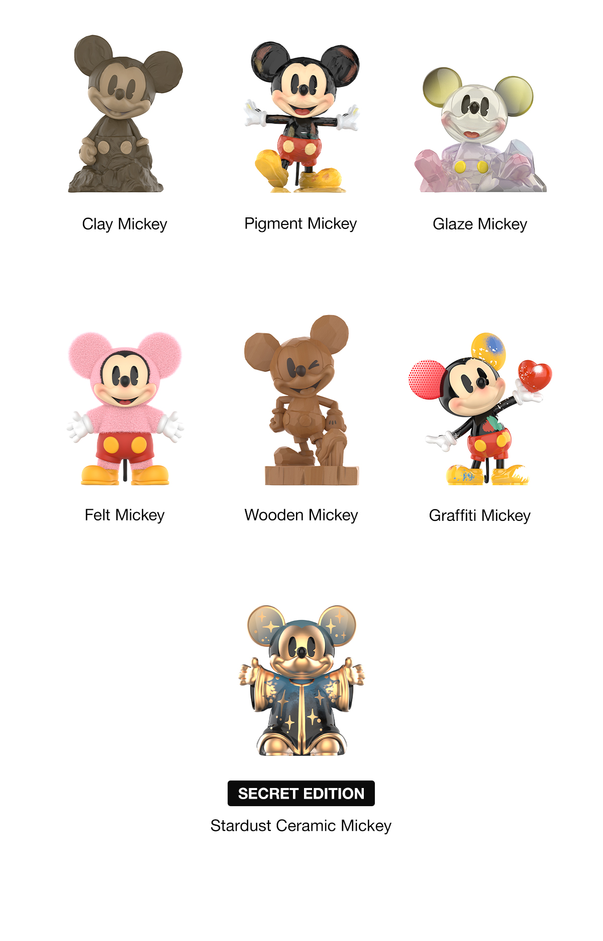 Disney Mickey Boundless Creativity Series Figures - POP MART (Italy)