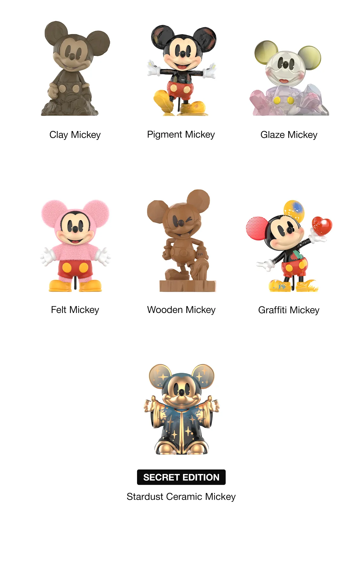 Disney Mickey Boundless Creativity Series Figures - POP MART (New 