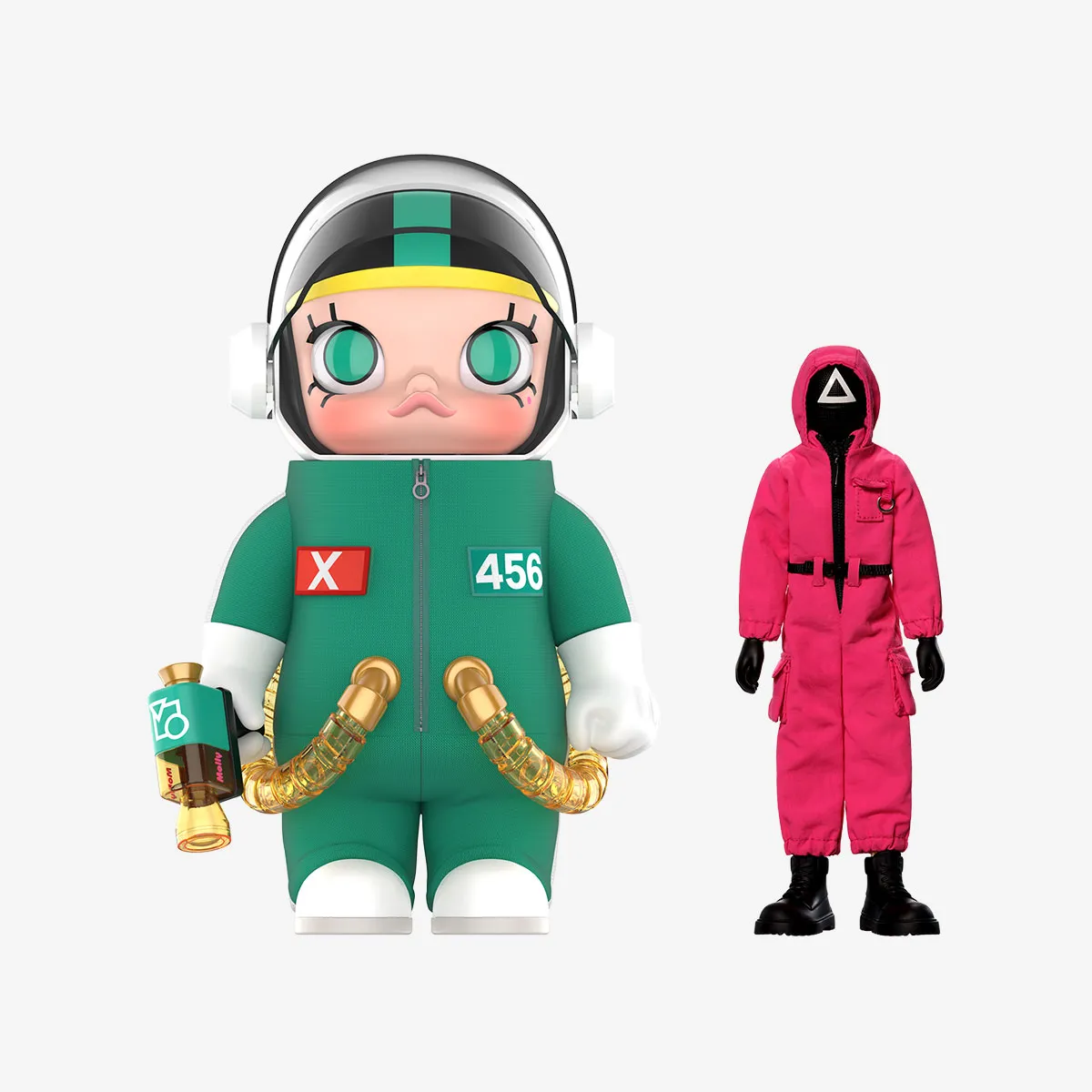 MEGA SPACE MOLLY 400% + Action Figure Squid Game Set - POP MART 