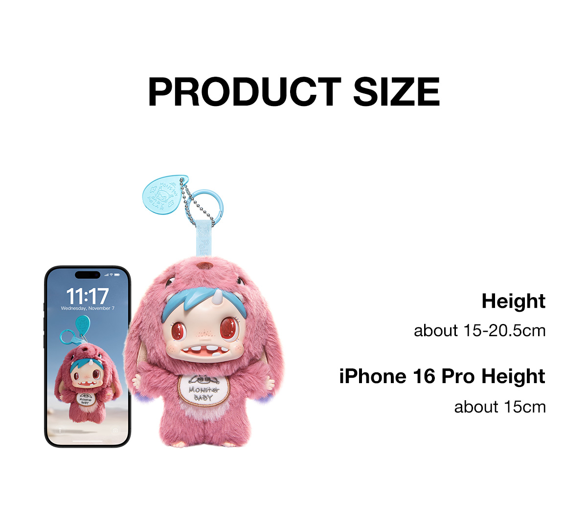 POP NOW:POLAR-Monster Baby Collection Series Plush Pendant Ver.1