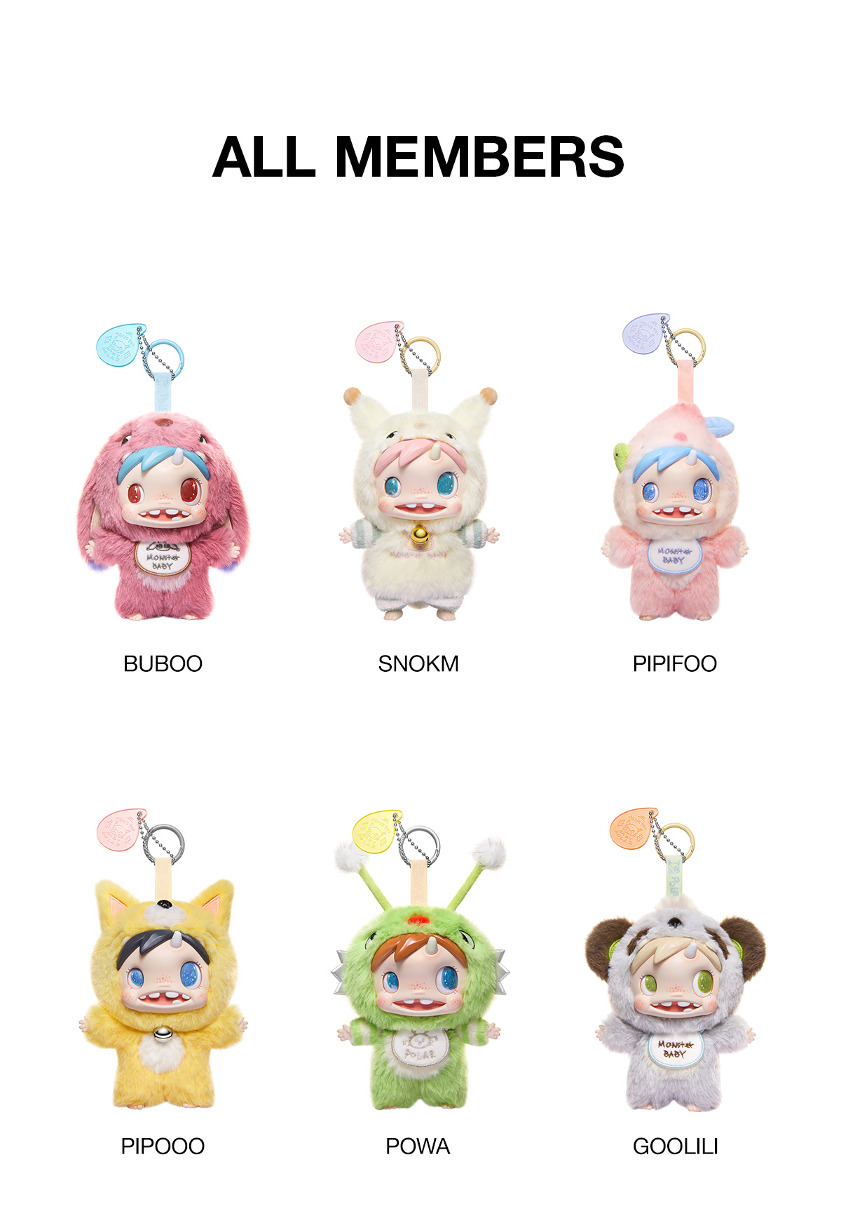 POLAR-Monster Baby Collection Series Plush Pendant Ver.1 - POP