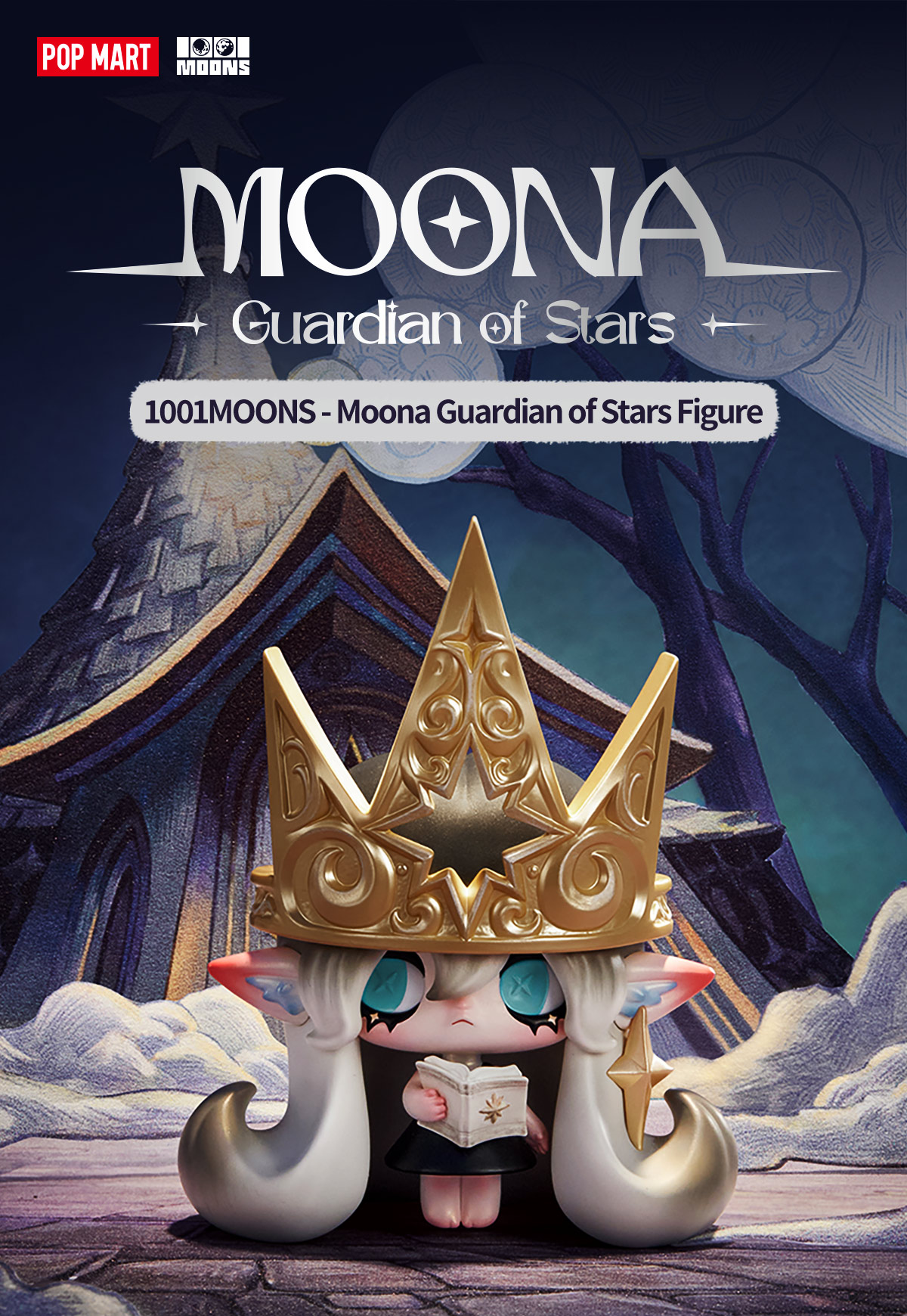 POPMART 1001moons 4種セット ポップマート 1001MOONS Moona Guardian of Stars - POP MART (Japan)
