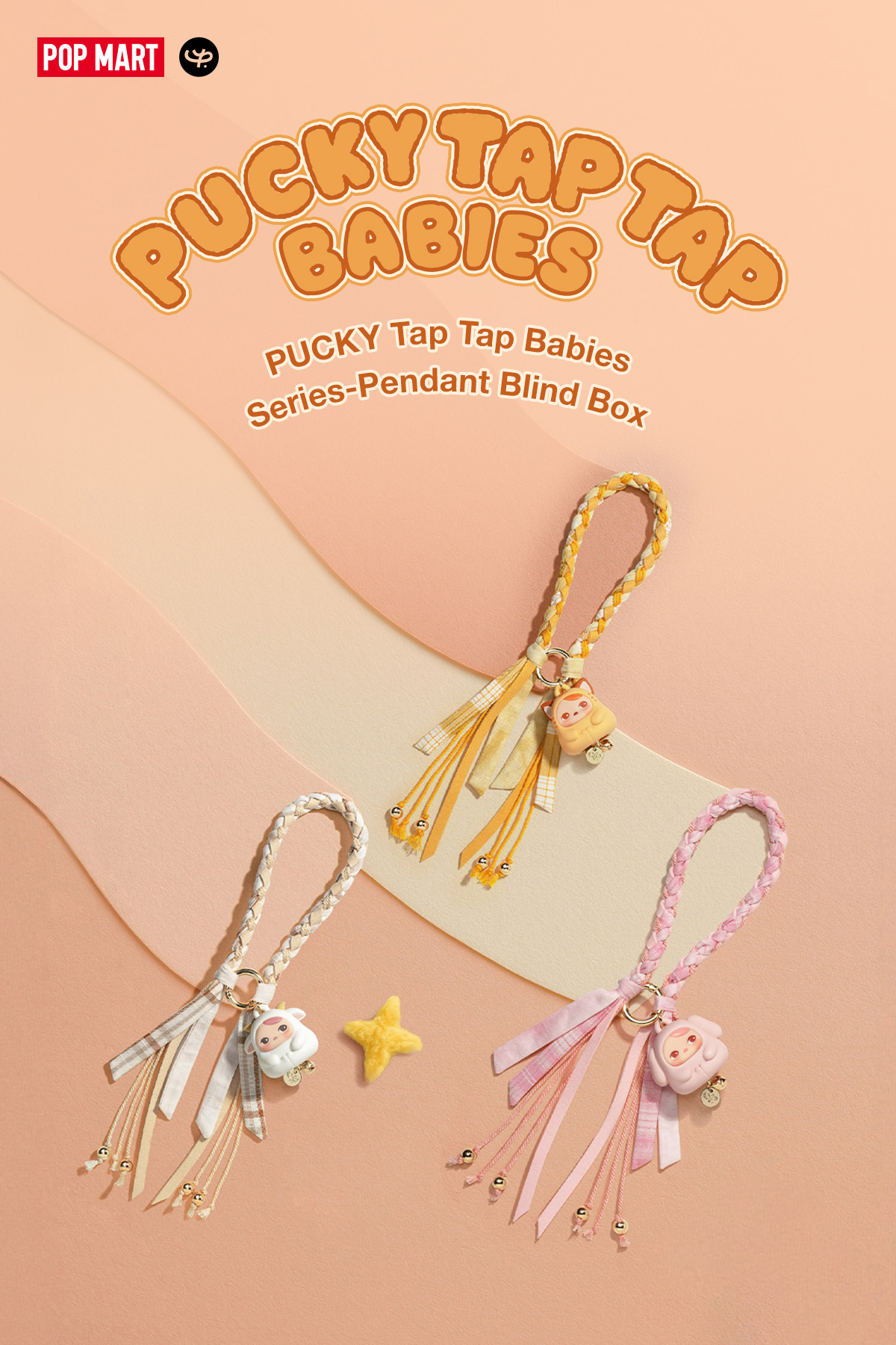 PUCKY Tap Tap Babies Series-Pendant Blind Box - POP MART (Australia)