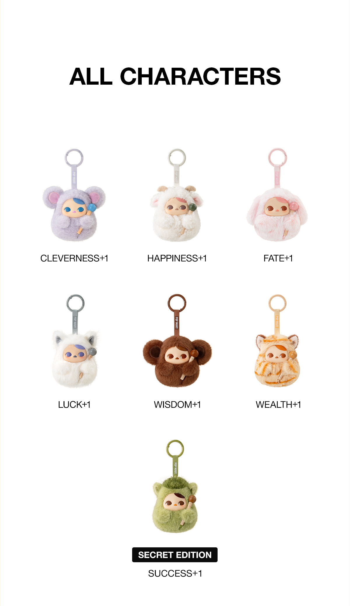 PUCKY Tap Tap Babies Series-Vinyl Plush Pendant Blind Box - POP