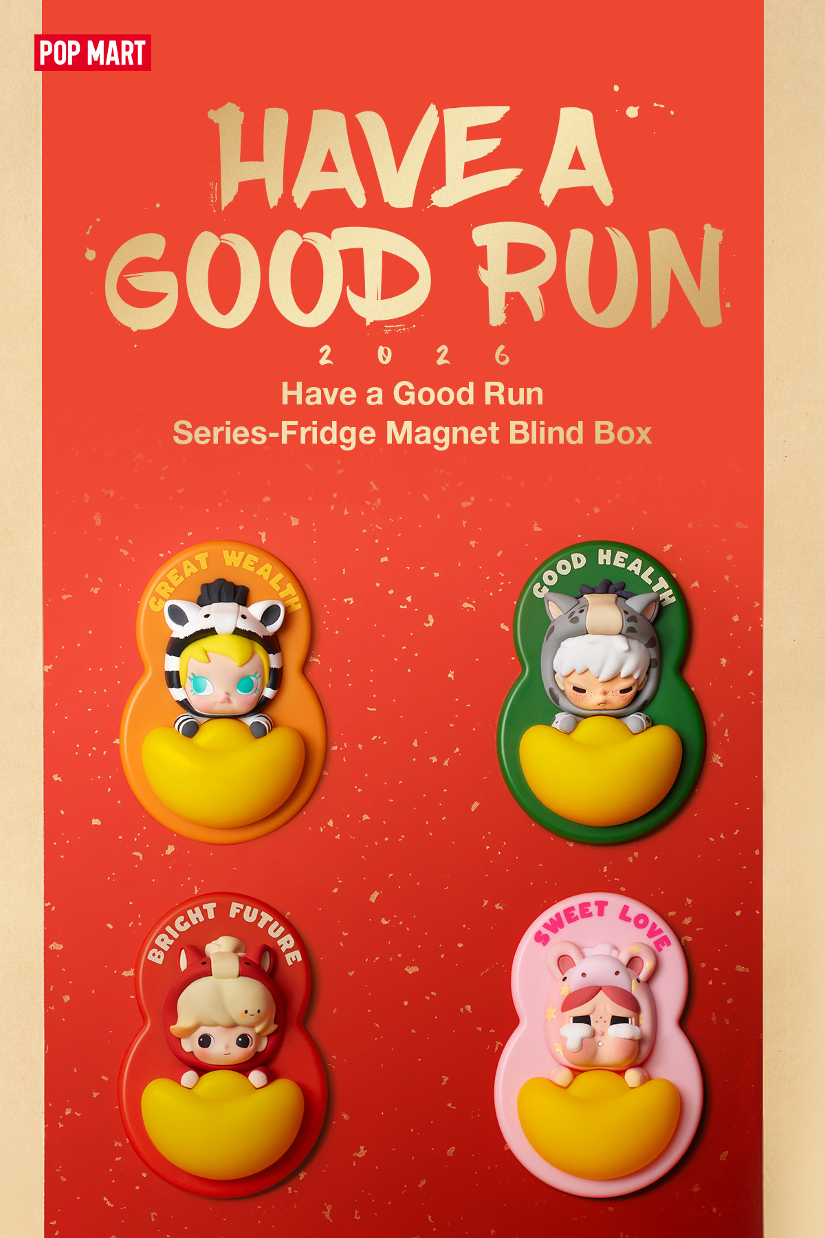 POP NOW:Have a Good Run Series-Fridge Magnet Blind Box - POP MART