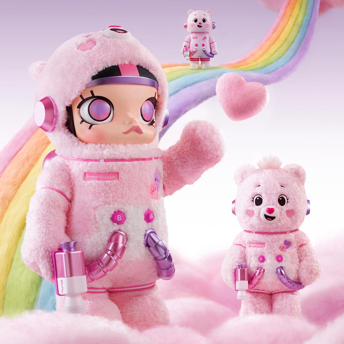 MEGA SPACE MOLLY 1000% Sweet Messages Bear - POP MART (Lithuania)