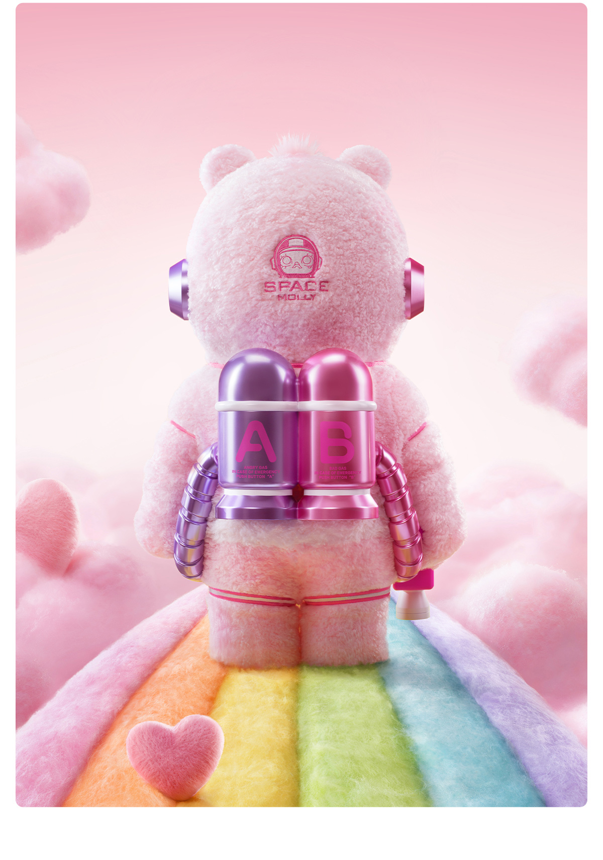 その他 MEGA SPACE MOLLY Sweet Messages Bea r MEGA SPACE MOLLY 1000% Sweet Messages Bear - POP MART (Singapore)