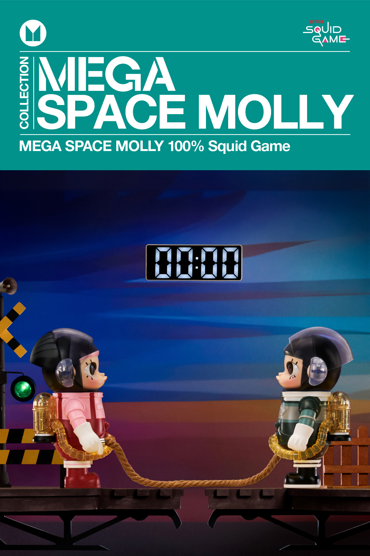 MEGA SPACE MOLLY 100% Squid Game - POP MART (Singapore)
