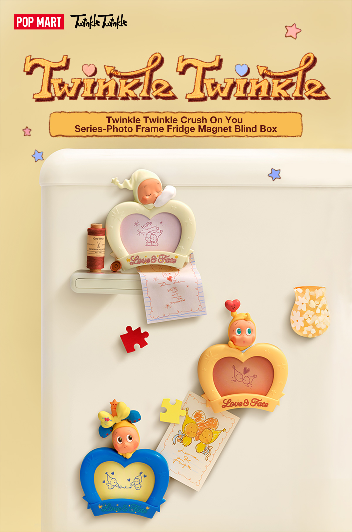 Twinkle Twinkle Crush On You Series-Photo Frame Fridge Magnet