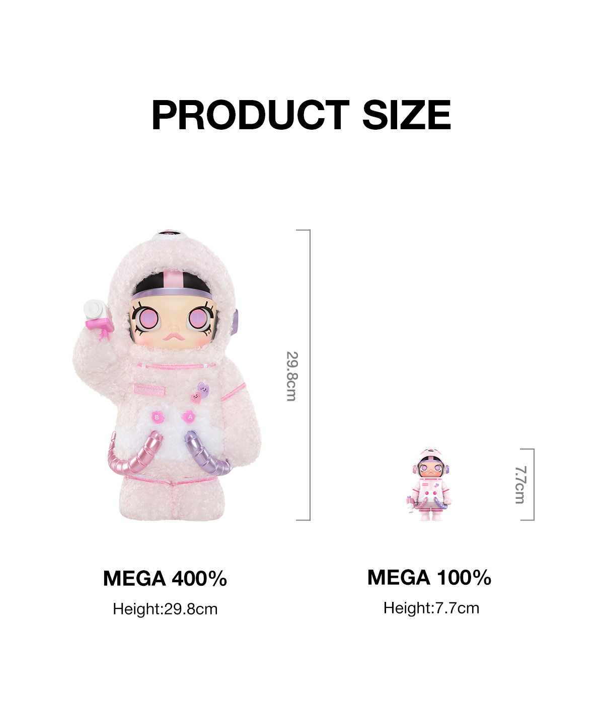 MEGA SPACE MOLLY 400%+100% Sweet Messages Bear - POP MART (Japan)