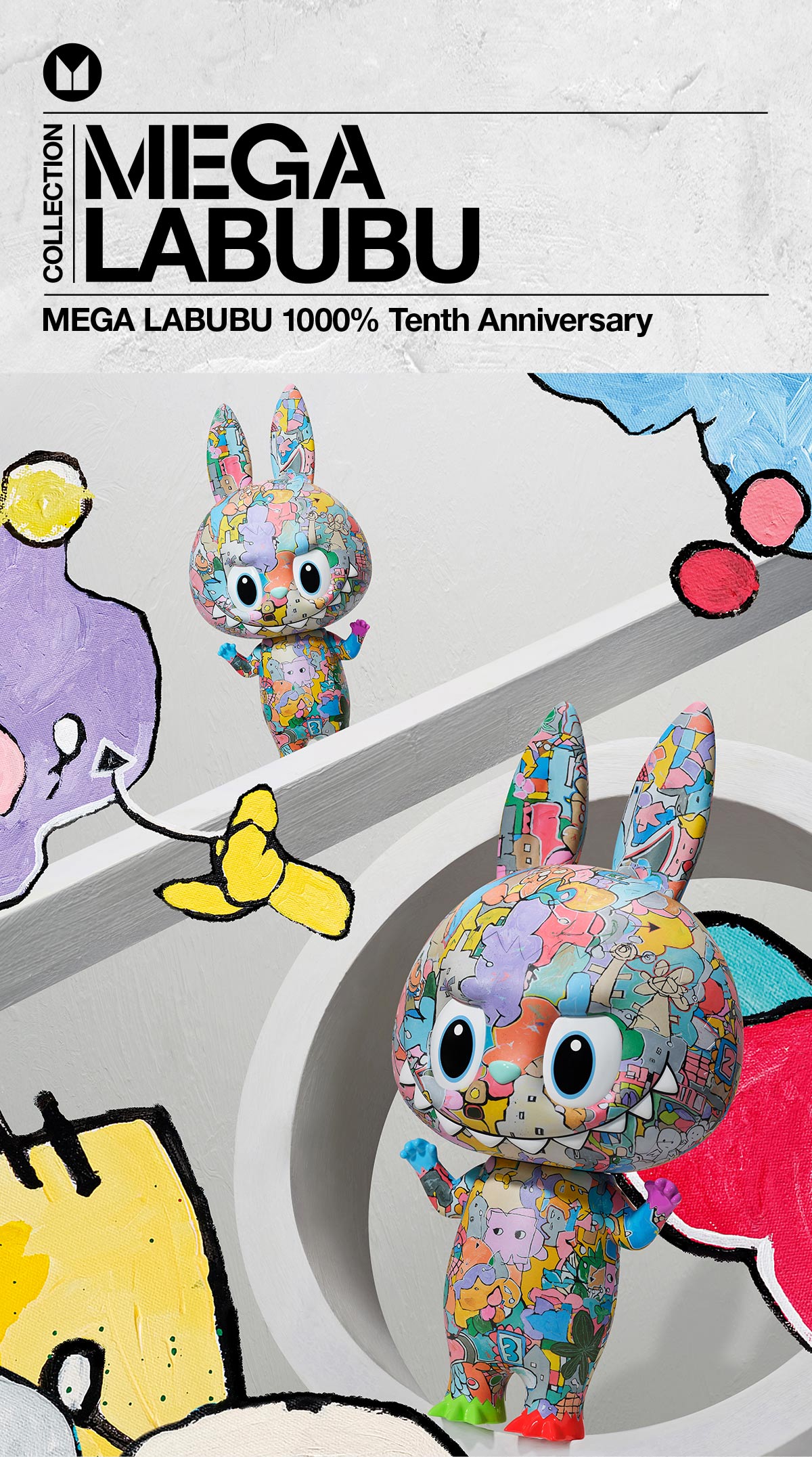 MEGA LABUBU 1000% Tenth Anniversary - POP MART (Portugal)