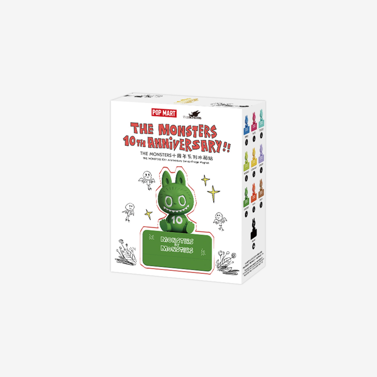 THE MONSTERS 10th Anniversary シリーズ マグネット - POP MART (Japan)
