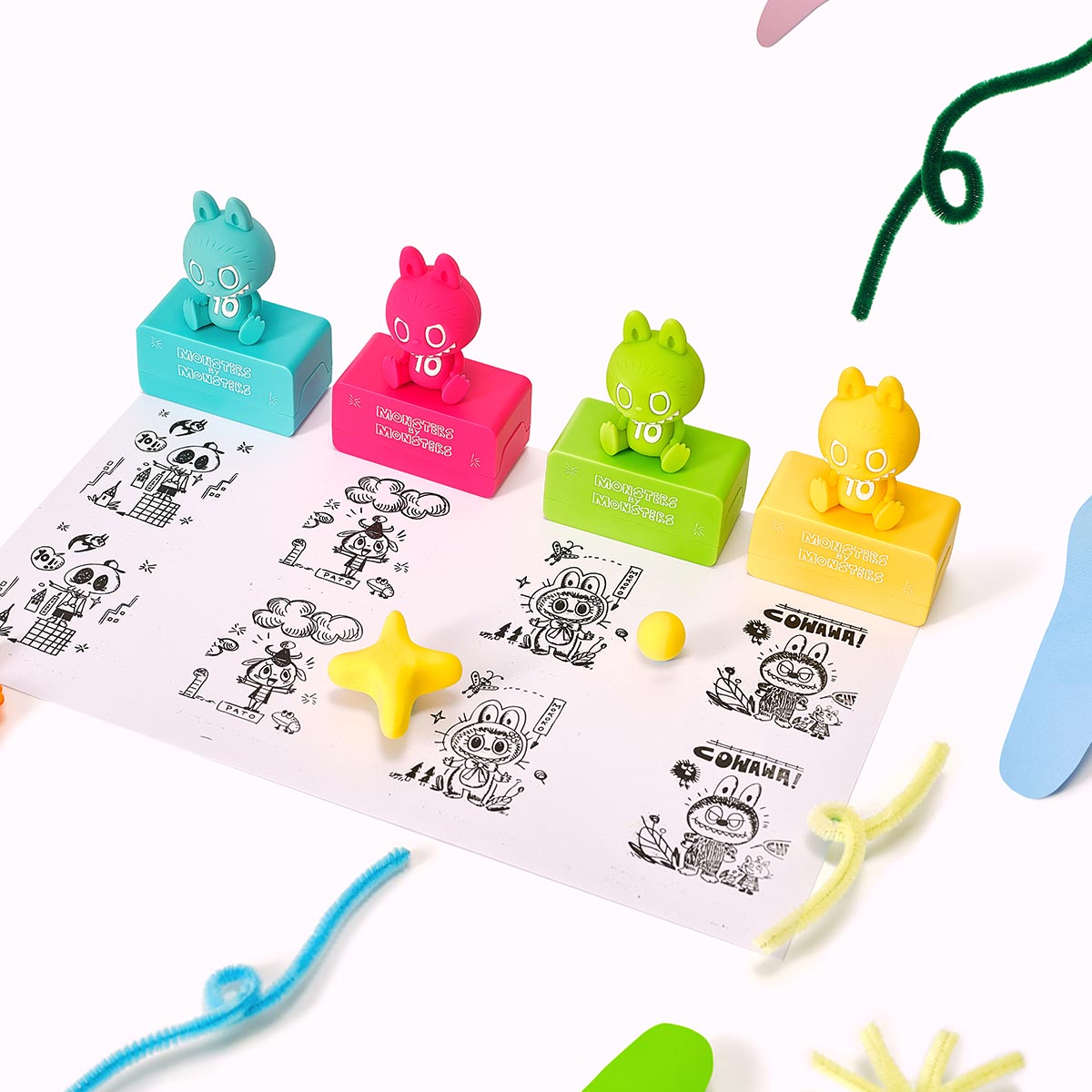 THE MONSTERS 10th Anniversary シリーズ マグネット - POP MART (Japan)