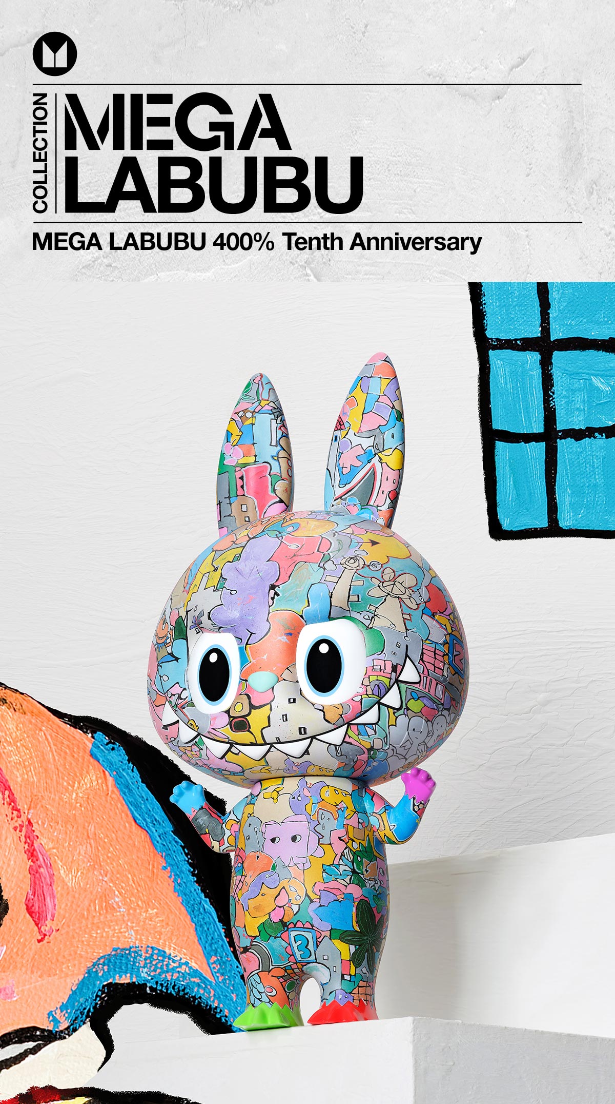 MEGA LABUBU 400% Tenth Anniversary - POP MART (Netherlands)