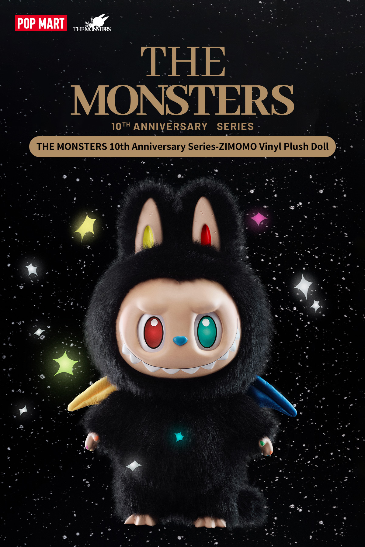 THE MONSTERS 10th Anniversary シリーズ ZIMOMO ぬいぐるみ - POP