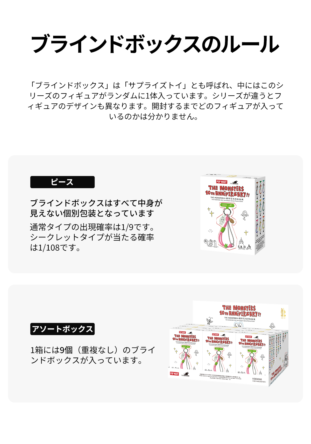THE MONSTERS 10th Anniversary シリーズ フォンチャーム - POP MART