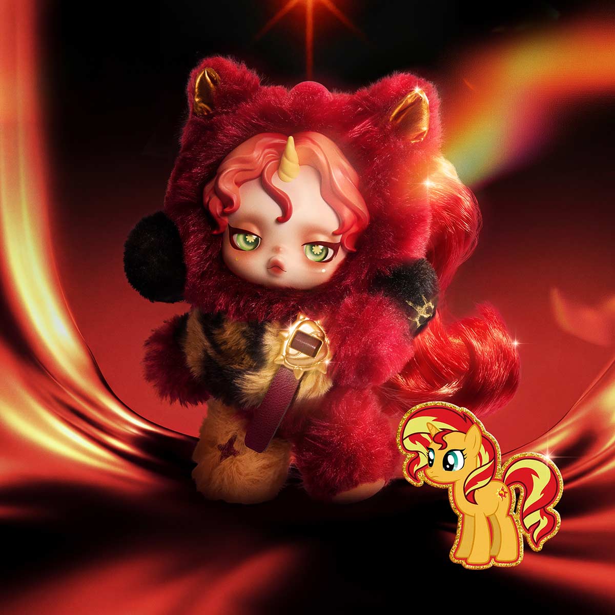 θ SKULLPANDA x My Little Pony Series Plush Doll Pendant - POP MART