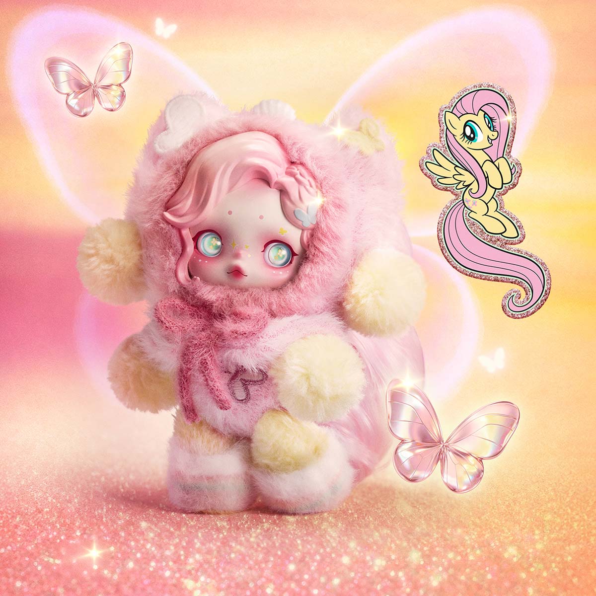 SKULLPANDA × My Little Pony Series Plush Doll Pendant - POP MART