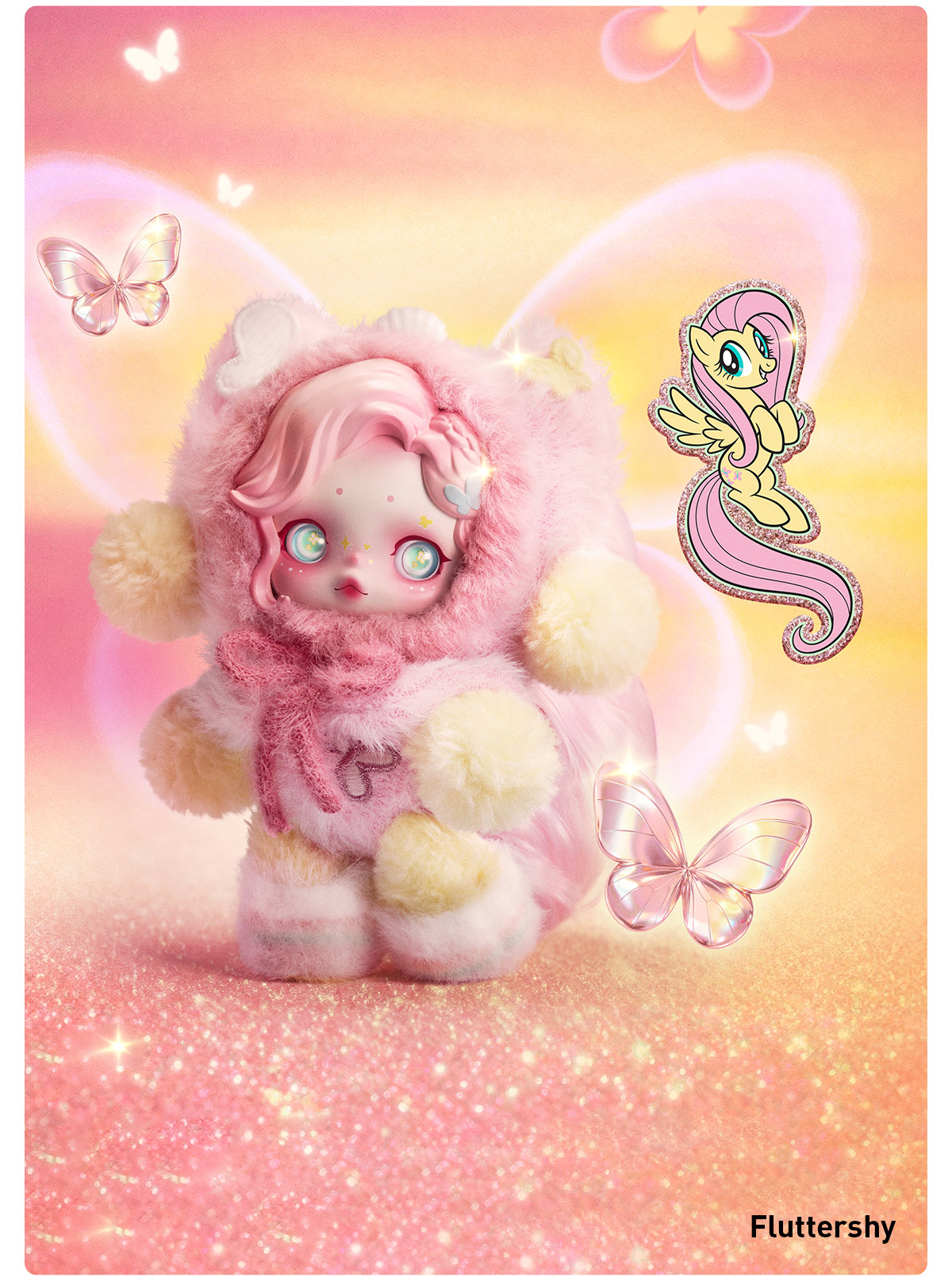 SKULLPANDA × My Little Pony シリーズ ぬいぐるみペンダント - POP