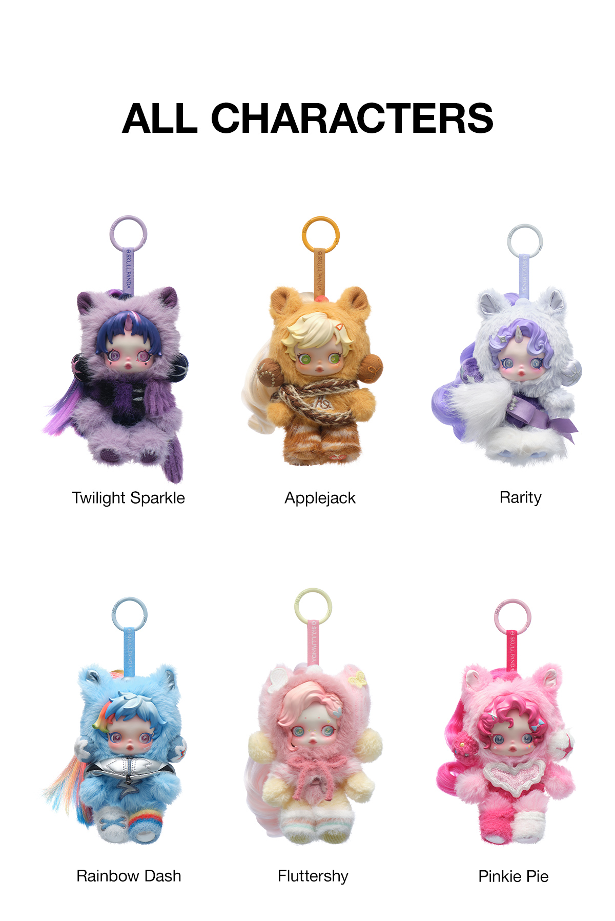 θ SKULLPANDA x My Little Pony Series Plush Doll Pendant - POP MART
