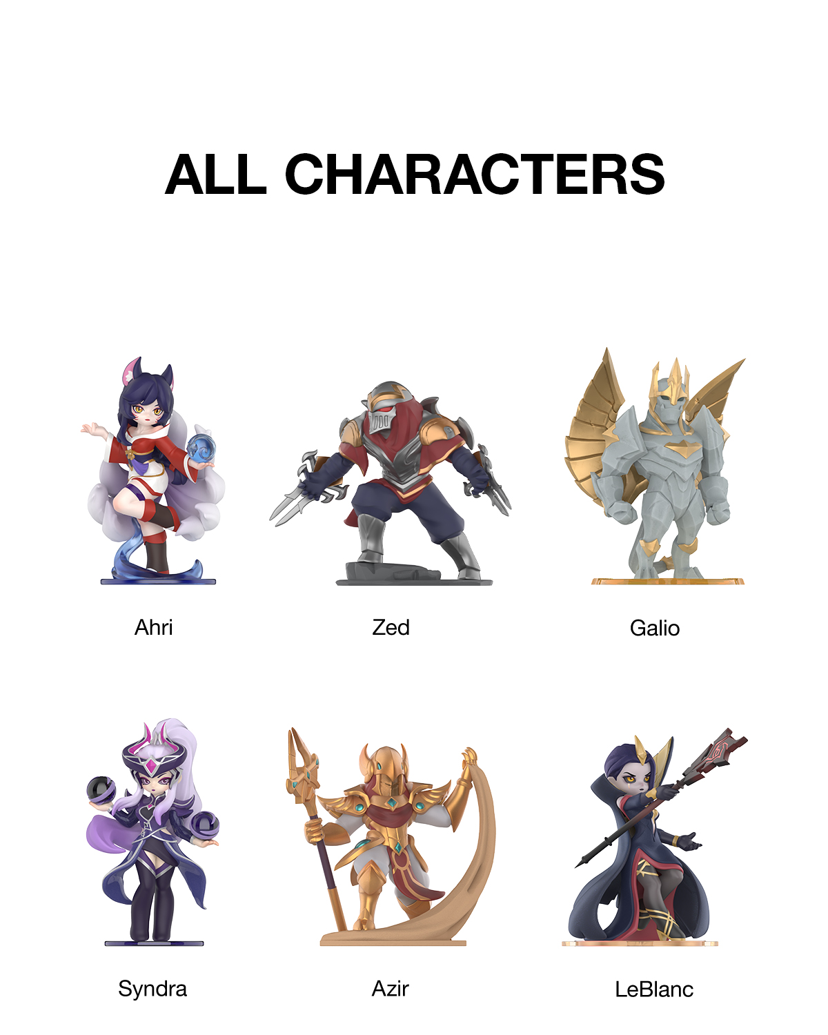 POPMART x League of Legends Midlane セット POP NOW:League of Legends Midlane Icons Series Figures - POP MART