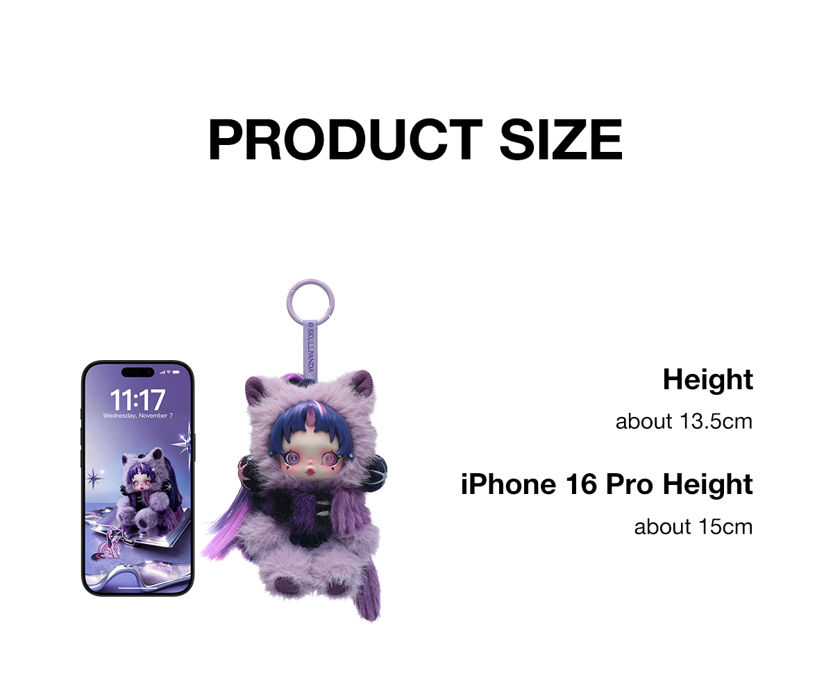 POP NOW:SKULLPANDA × My Little Pony Series Plush Doll Pendant