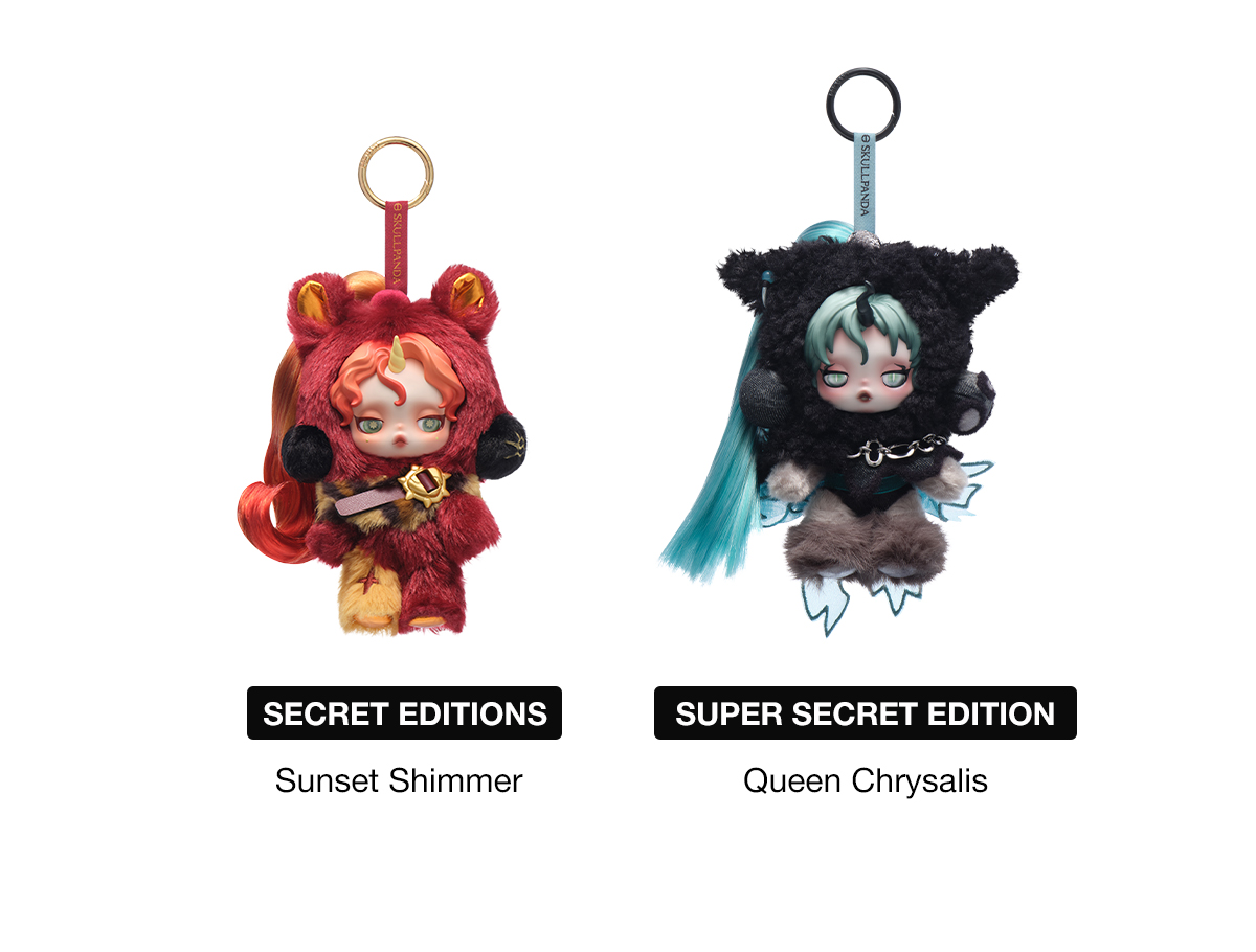 POP NOW:SKULLPANDA × My Little Pony Series Plush Doll Pendant