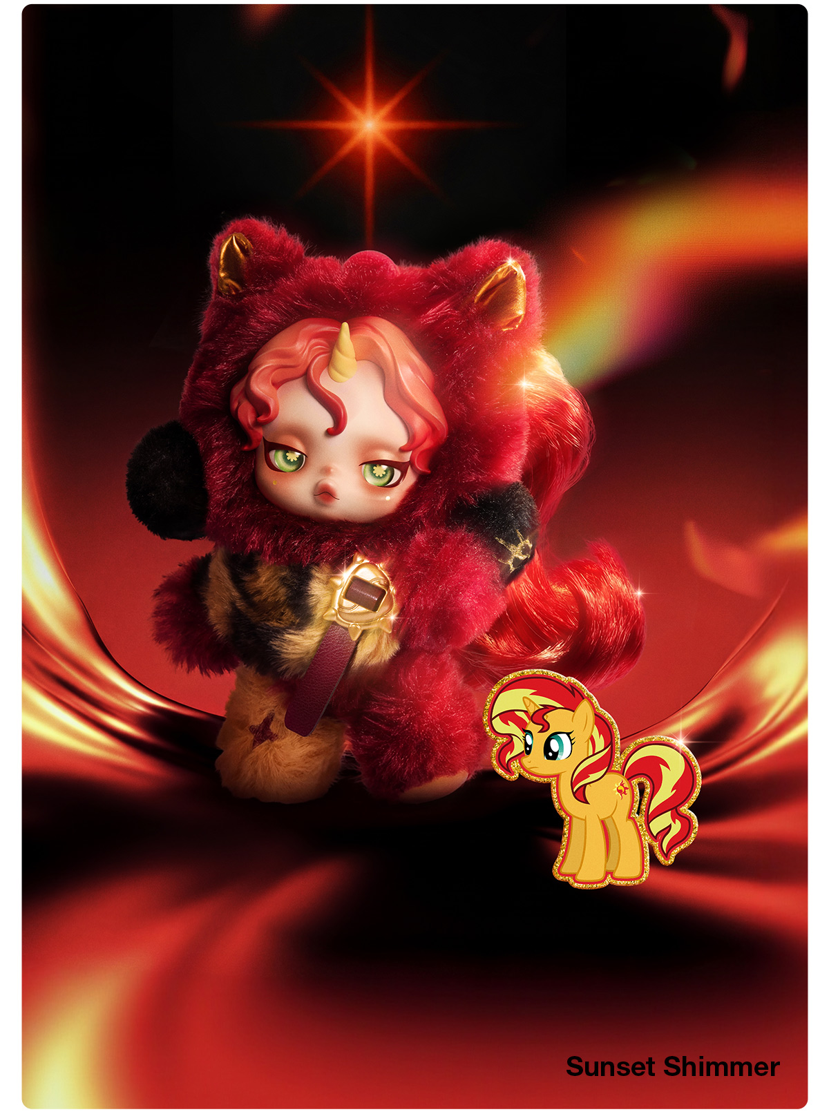 SKULLPANDA × My Little Pony Series Plush Doll Pendant - POP MART