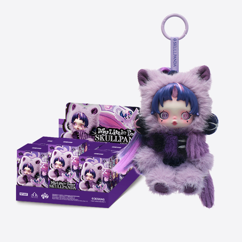 SKULLPANDA ぬいぐるみ 黒・ピンク ピンク系 POP MART SKULLPANDA