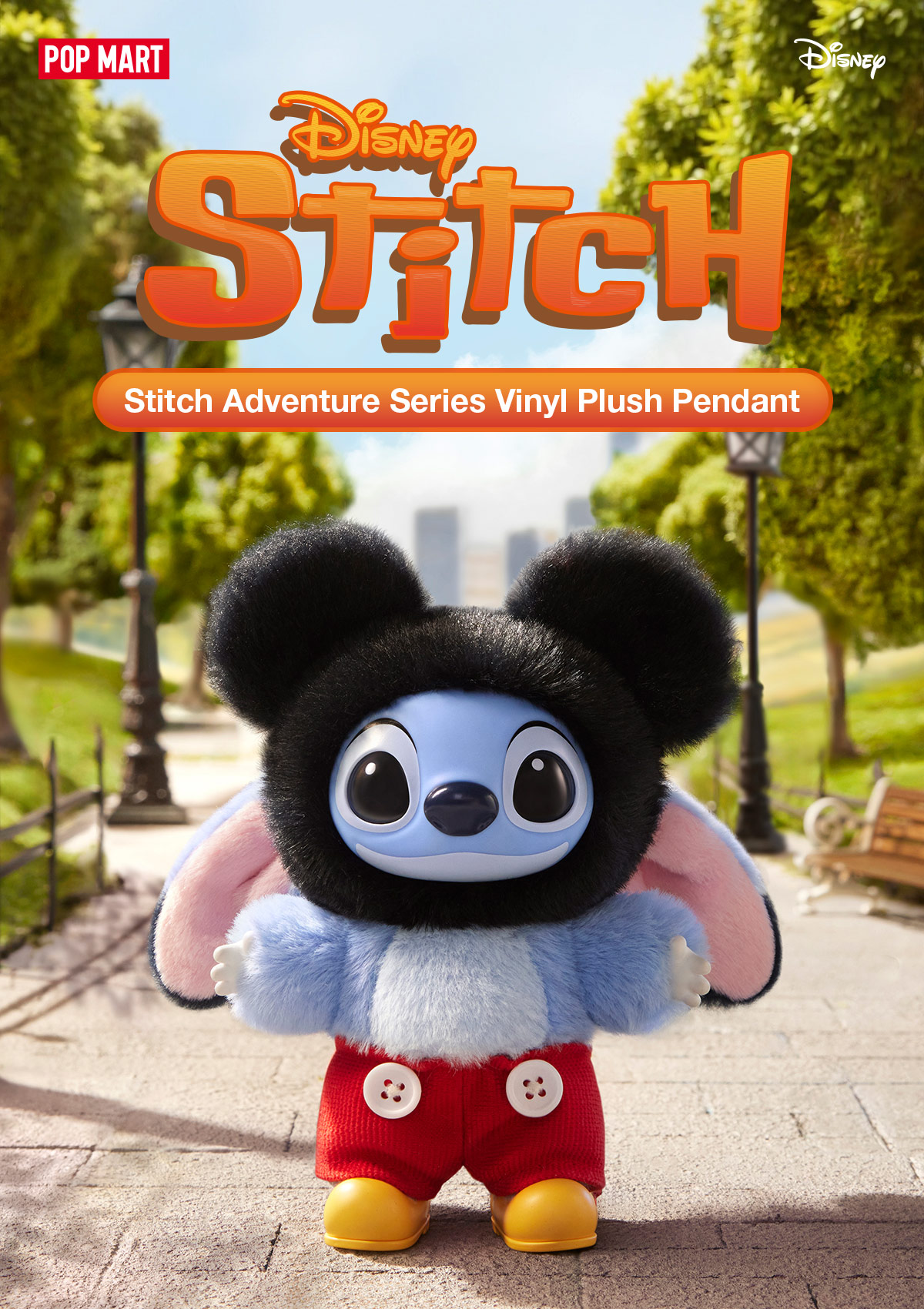 POP NOW:Stitch Adventure Series Vinyl Plush Pendant - POP MART
