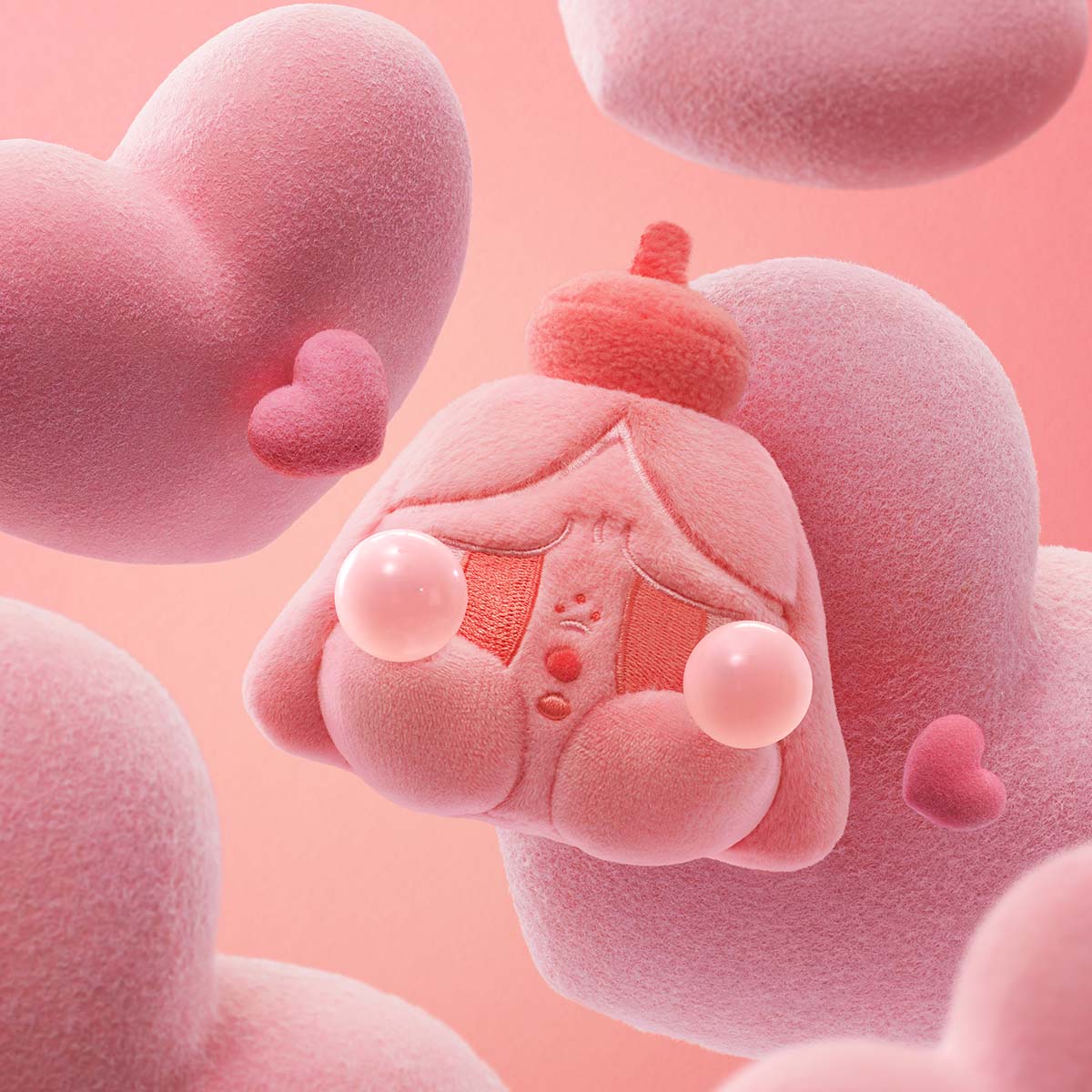 CRYBABY Tears Launch Project シリーズ ぬいぐるみペンダント - POP