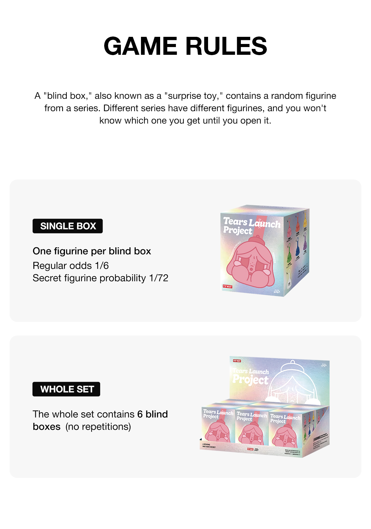 CRYBABY Tears Launch Project Series-Plush Pendant Blind Box - POP