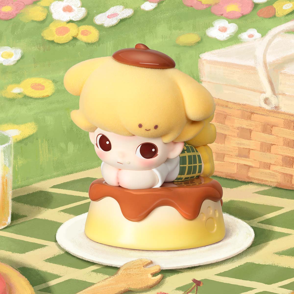 DIMOO WORLD × ポムポムプリン ビッグサイズ DIMOO WORLD × Pompompurin Figurine - POP MART (Japan)