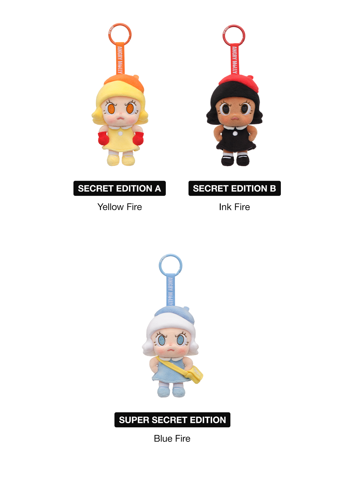 POP NOW:Angry Molly - Angry Energy Series Plush Pendant - POP MART