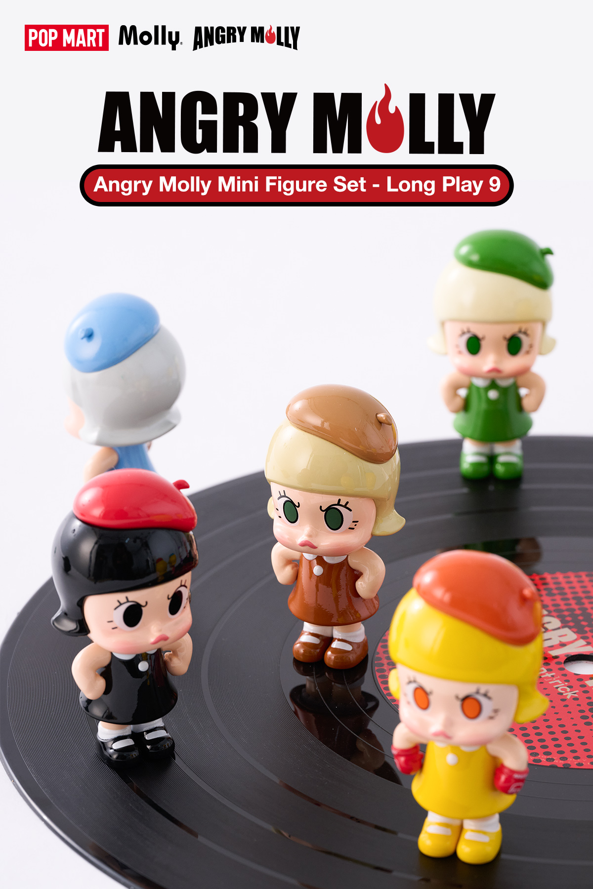 Angry Molly Mini Figure Set 即日発送 Angry Molly Mini Figure Set - Long Play 9 - POP MART (Australia)