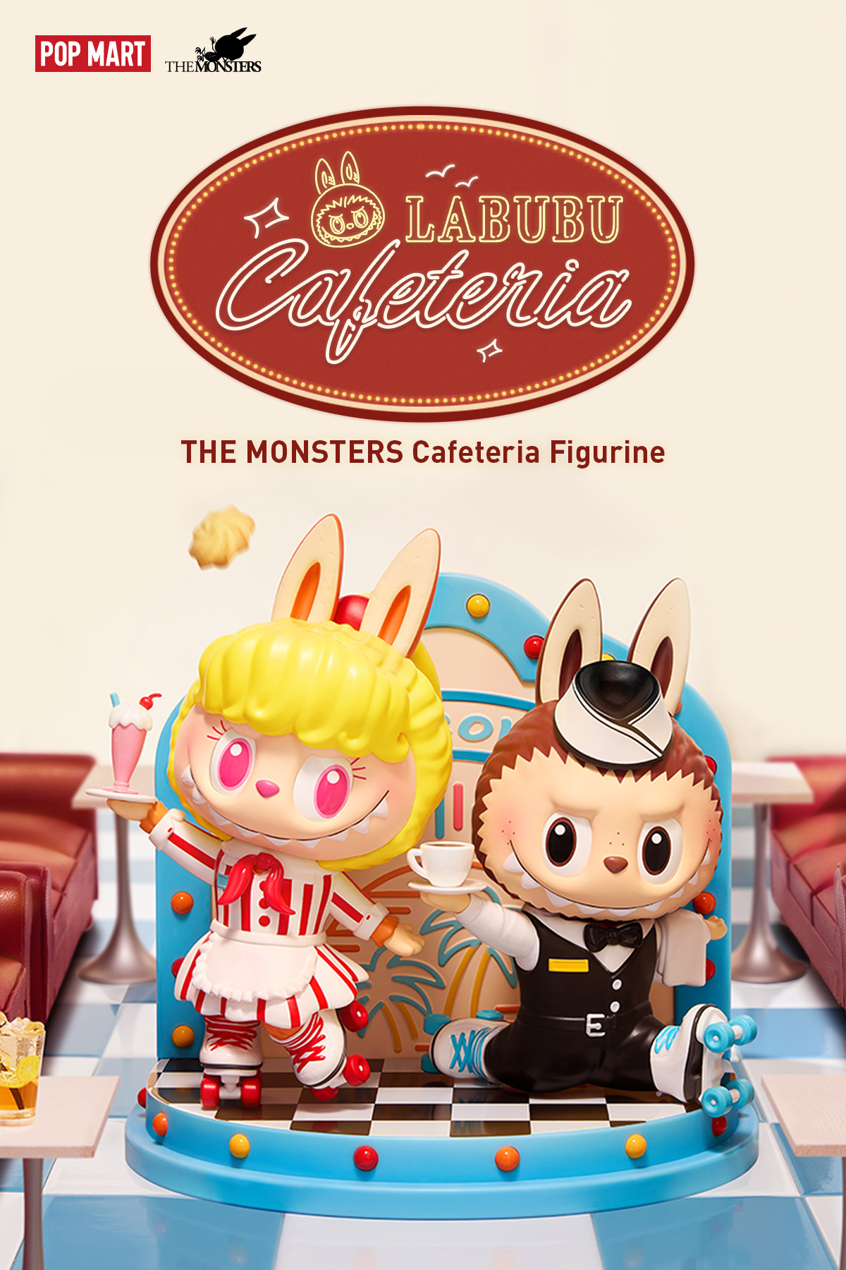 THE MONSTERS Cafeteria Figurine - POP MART (Singapore)