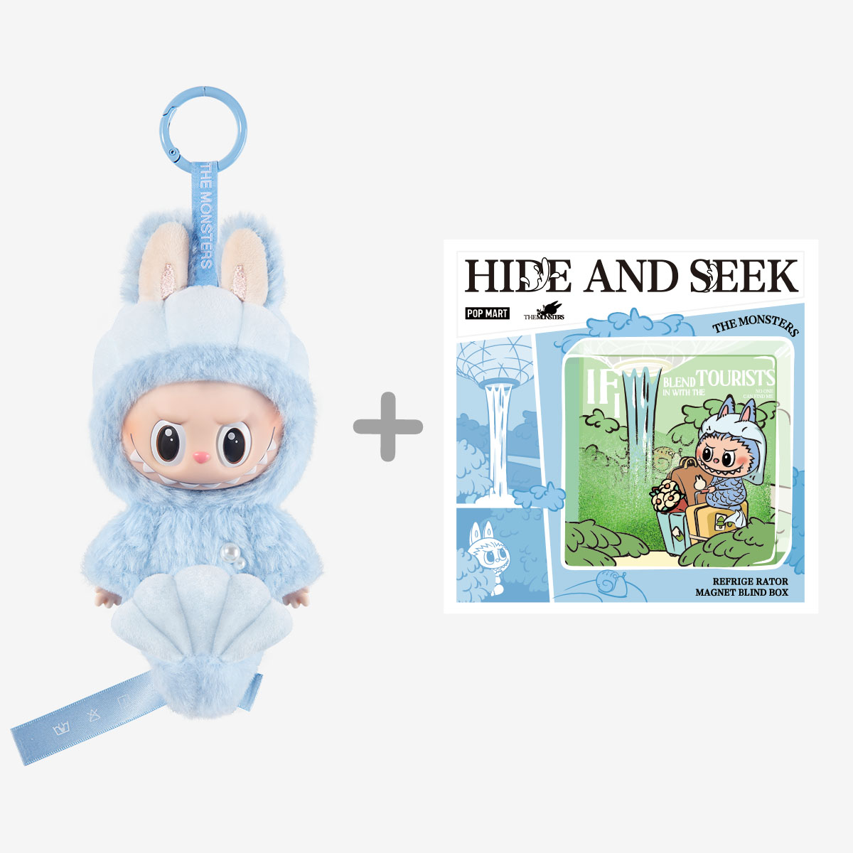 LABUBU HIDE AND SEEK IN SINGAPORE SERIES-Vinyl Plush Doll Pendant