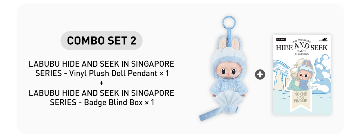 LABUBU HIDE AND SEEK IN SINGAPORE SERIES-Vinyl Plush Doll Pendant